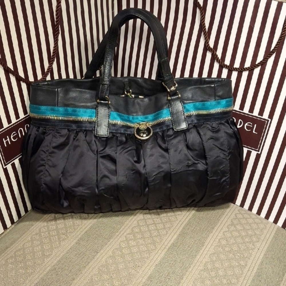 Henri Bendel Vintage Satin Satchel Bag